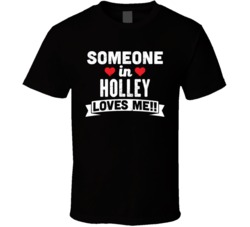 Someone In Holley New York Loves Me Funny Cool City T Shirt