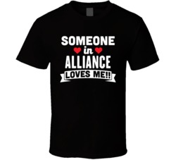 Someone In Alliance North Carolina Loves Me Funny Cool City T Shirt
