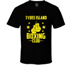 Tybee Island Georgia Boxing Club Cool Sports Fitness T Shirt