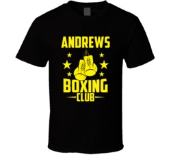 Andrews Texas Boxing Club Cool Sports Fitness T Shirt