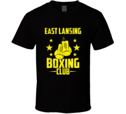 East Lansing Michigan Boxing Club Cool Sports Fitness T Shirt