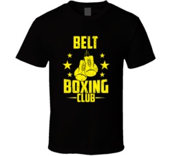 Belt Montana Boxing Club Cool Sports Fitness T Shirt