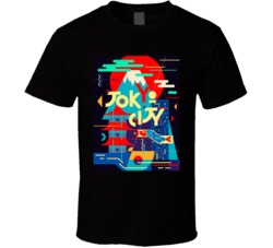 Flat Poster Tokyo City T Shirt T Shirt