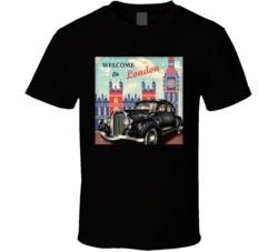 Welcome To London Retro Poster T Shirt T Shirt