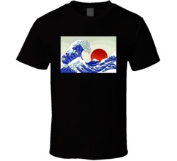 An Ancient Great Japanese Wave Illustration T Shirt