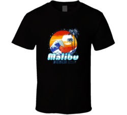 Vector Illustration On The Theme Of Surfing In California With An Anci