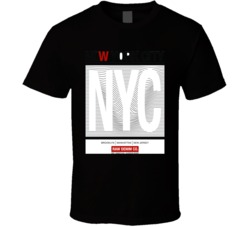 New York City Typography For T-shirt Placement Print For Denim Wear Ab