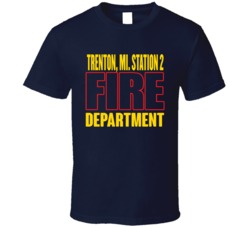 Fire Department Personalized City Customizable T Shirt