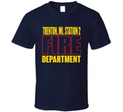 Fire Department Personalized City Customizable T Shirt