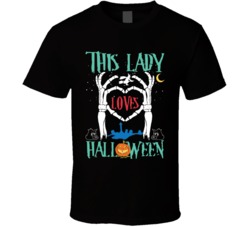 This Lady Loves Halloween T Shirt