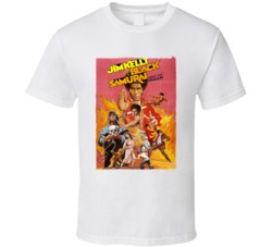 Jim Kelly Black Samurai 70s Martial Arts Blaxploitation Movie T Shirt