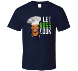 Let Russ Cook Russell Wilson Chef Seattle Football T Shirt