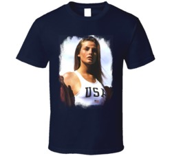 Bridget Hall Super Model Swimsuit Worn Look T Shirt