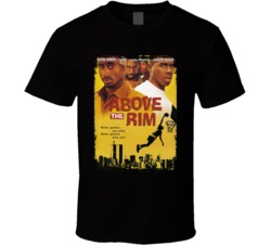 Above The Rim 90s Black Basketball Movie Worn Look T Shirt