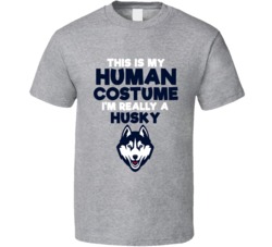 This Is My Human Costume Im Really A Husky Halloween T Shirt