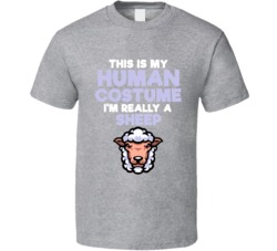 This Is My Human Costume Im Really A Sheep Halloween T Shirt