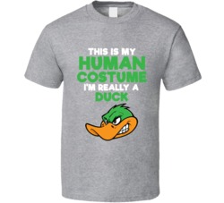 This Is My Human Costume Im Really A Duck Halloween T Shirt