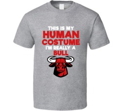 This Is My Human Costume Im Really A Bull Halloween T Shirt