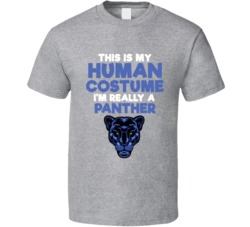 This Is My Human Costume Im Really A Panther Halloween T Shirt