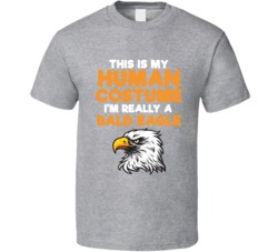 This Is My Human Costume Im Really A Bald Eagle Halloween T Shirt