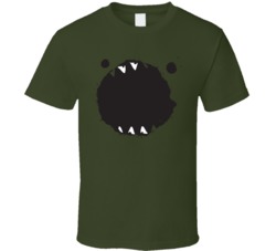 Big Cartoon Dog Face Teeth T Shirt