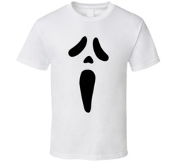 Scream Mask Big Face Halloween Idea T Shirt