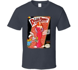 Who Framed Roger Rabbit Video Game Cover Worn Look T Shirt