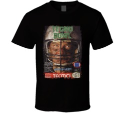 Tecmo Bowl Retro Football Video Game Fan Worn Look T Shirt