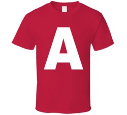 College Student S A T Group Costume Letter A Halloween T Shirt