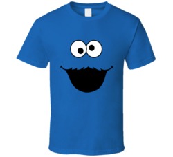 Cookie Monster Face Halloween Group Costume T Shirt