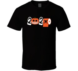Halloween 2020 Pumpkin In A Mask Toilet Paper Funny Halloween T Shirt
