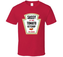 Sassy Tomato Ketchup Funny Group Halloween Costume T Shirt