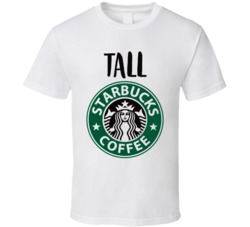Starbucks Tall Drink Funny Halloween Group Costume T Shirt