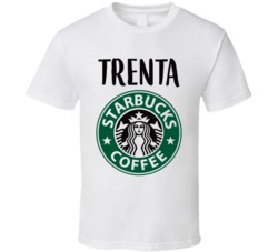 Starbucks Trenta Drink Funny Halloween Group Costume T Shirt