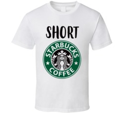 Starbucks Short Drink Funny Halloween Group Costume T Shirt