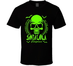 Santa Carla California Skull Halloween T Shirt