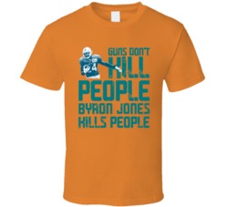 Byron Jones Guns Dont Kill Miami Football Fan T Shirt
