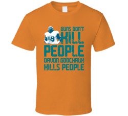 Davon Godchaux Guns Dont Kill Miami Football Fan T Shirt