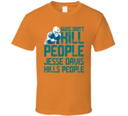 Jesse Davis Guns Dont Kill Miami Football Fan T Shirt