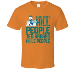 Ted Karras Guns Dont Kill Miami Football Fan T Shirt
