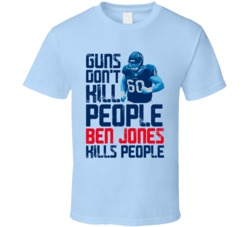 Guns Dont Kill Ben Jones Kills People Tennessee Football T Shirt