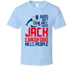 Guns Dont Kill Jack Crawford Kills People Tennessee Football T Shirt