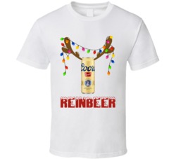 Coors Banquet Reinbeer Funny Beer Lager Fan Christmas T Shirt