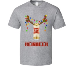 Miller High Life Reinbeer Funny Beer Lager Fan Christmas T Shirt