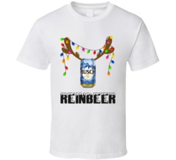 Busch Reinbeer Funny Beer Lager Fan Christmas T Shirt