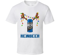 Milwaukee's Best Ice Reinbeer Funny Beer Lager Fan Christmas T Shirt