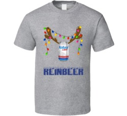 Natural Light Reinbeer Funny Beer Lager Fan Christmas T Shirt