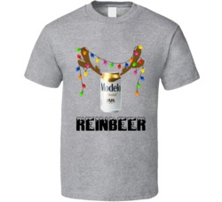 Modelo Especial Reinbeer Funny Beer Lager Fan Christmas T Shirt
