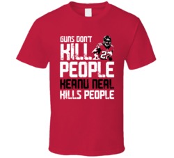 Keanu Neal Guns Dont Kill Atlanta Football Fan T Shirt