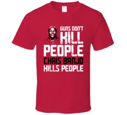 Chris Banjo Guns Dont Kill Arizona Football Fan T Shirt
